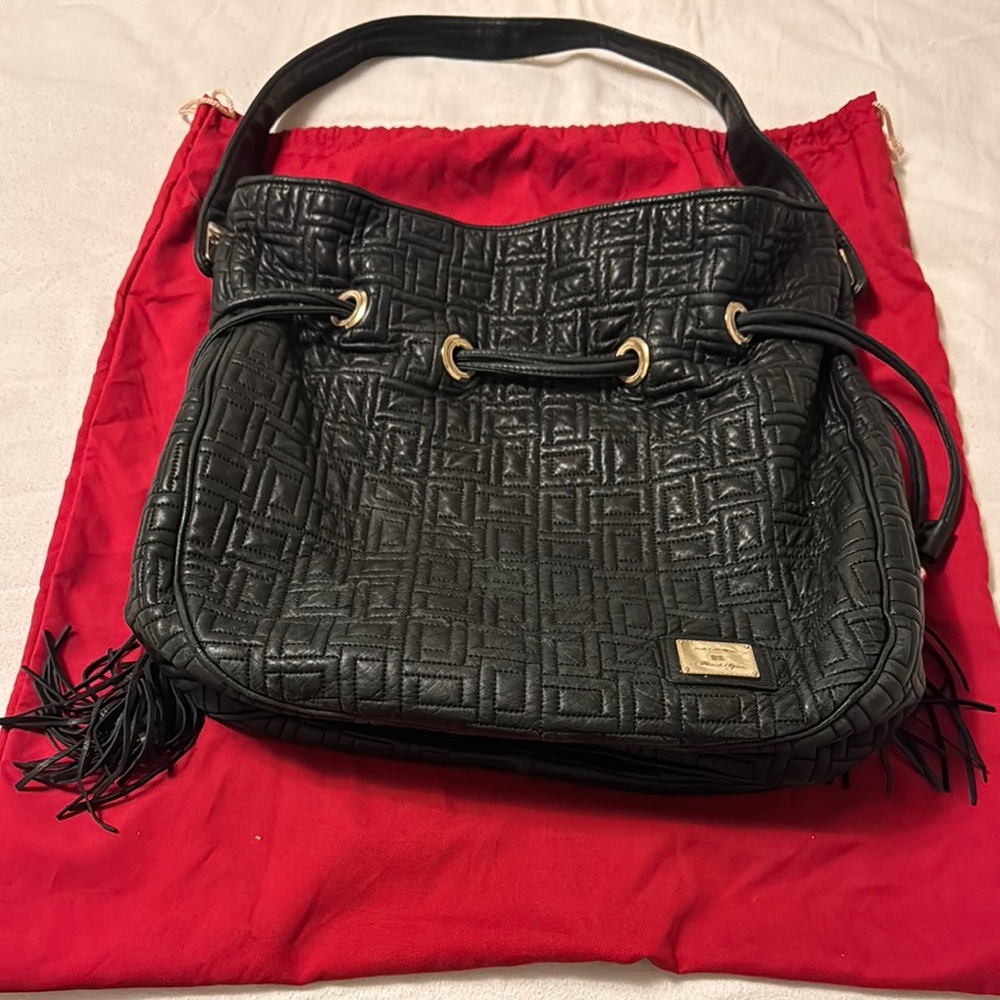 LANCEL Paris Elegant Black Designer Women's Bag